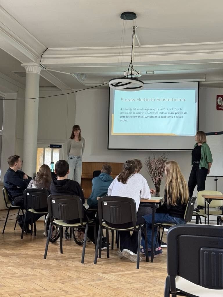 Asertywność. Warsztaty. Aula.