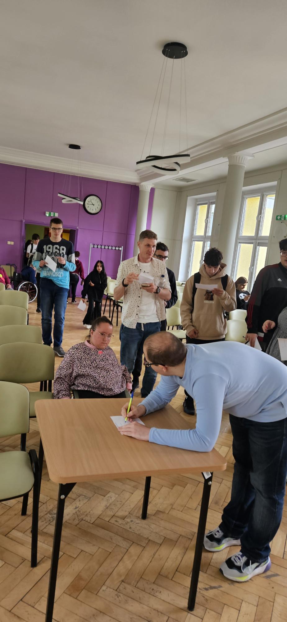 Budżet Obywatelski. Głosowanie. Aula.