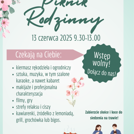 Piknik Rodzinny. Plakat. Program.