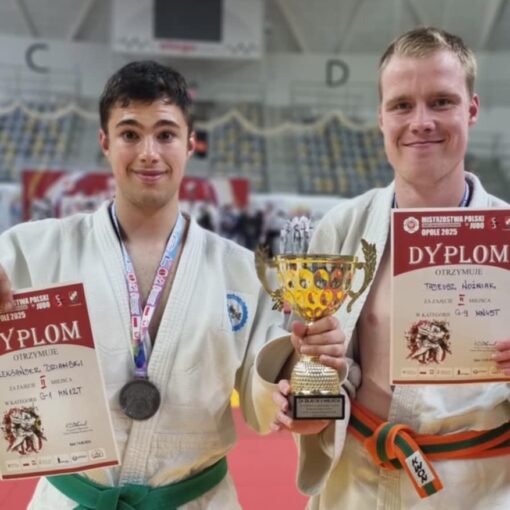 Judo. Medaliści MP. Alek i Tadziu.