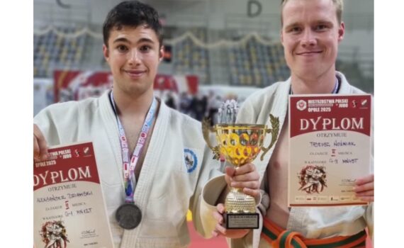 Judo. Medaliści MP. Alek i Tadziu.