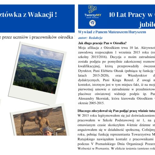 Gazetka Szkolna. Baner. 7/2025.