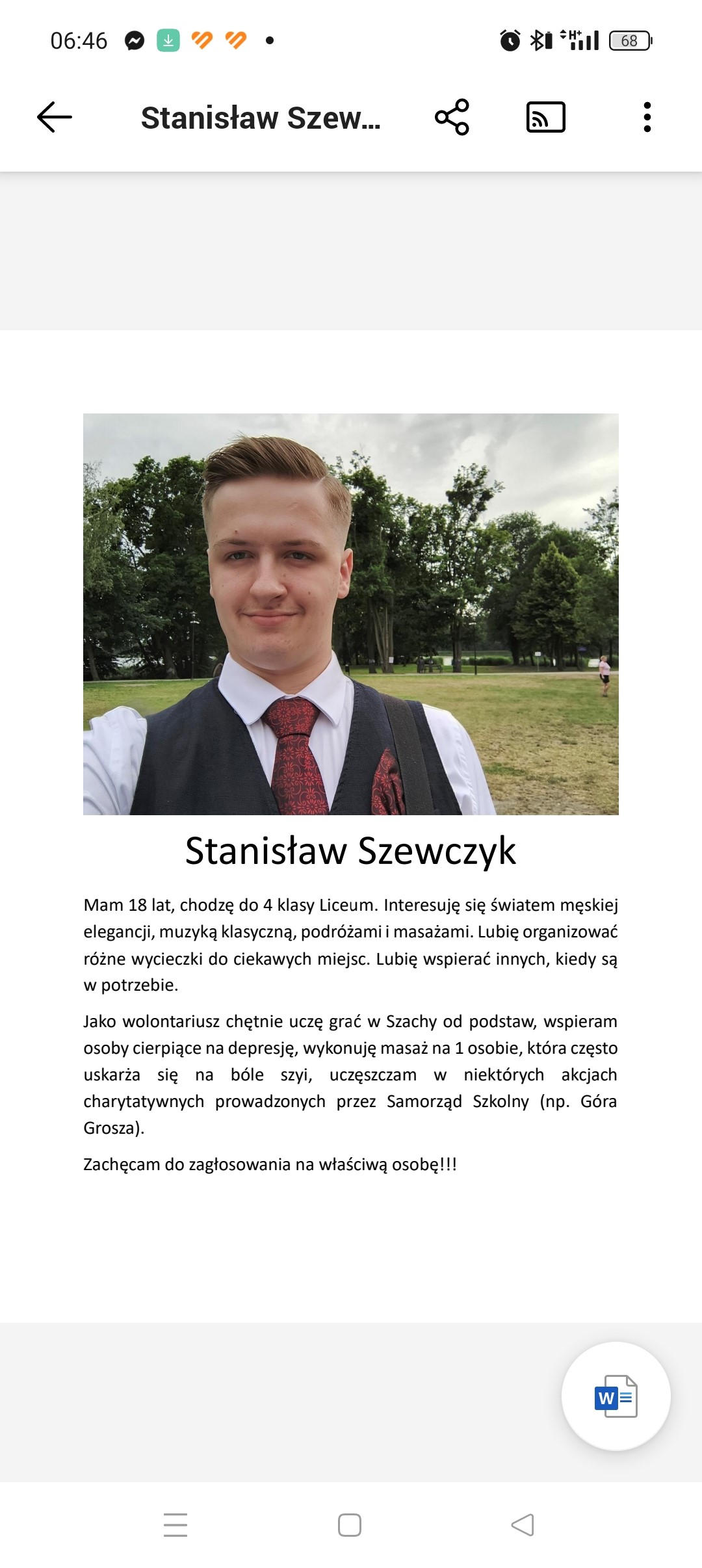 Wolontariar. Wolontariusz Roku.