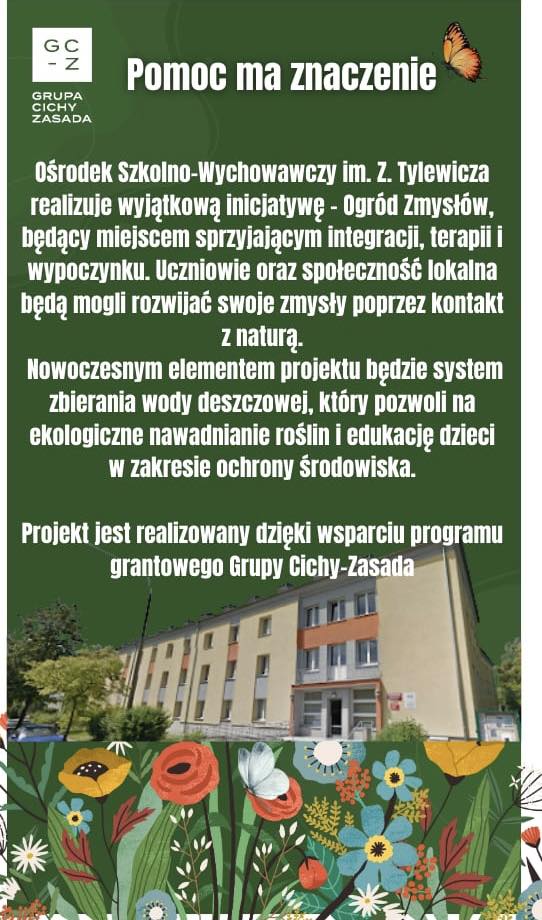 Pomoc ma znaczenie. Ogród Zmysłów.