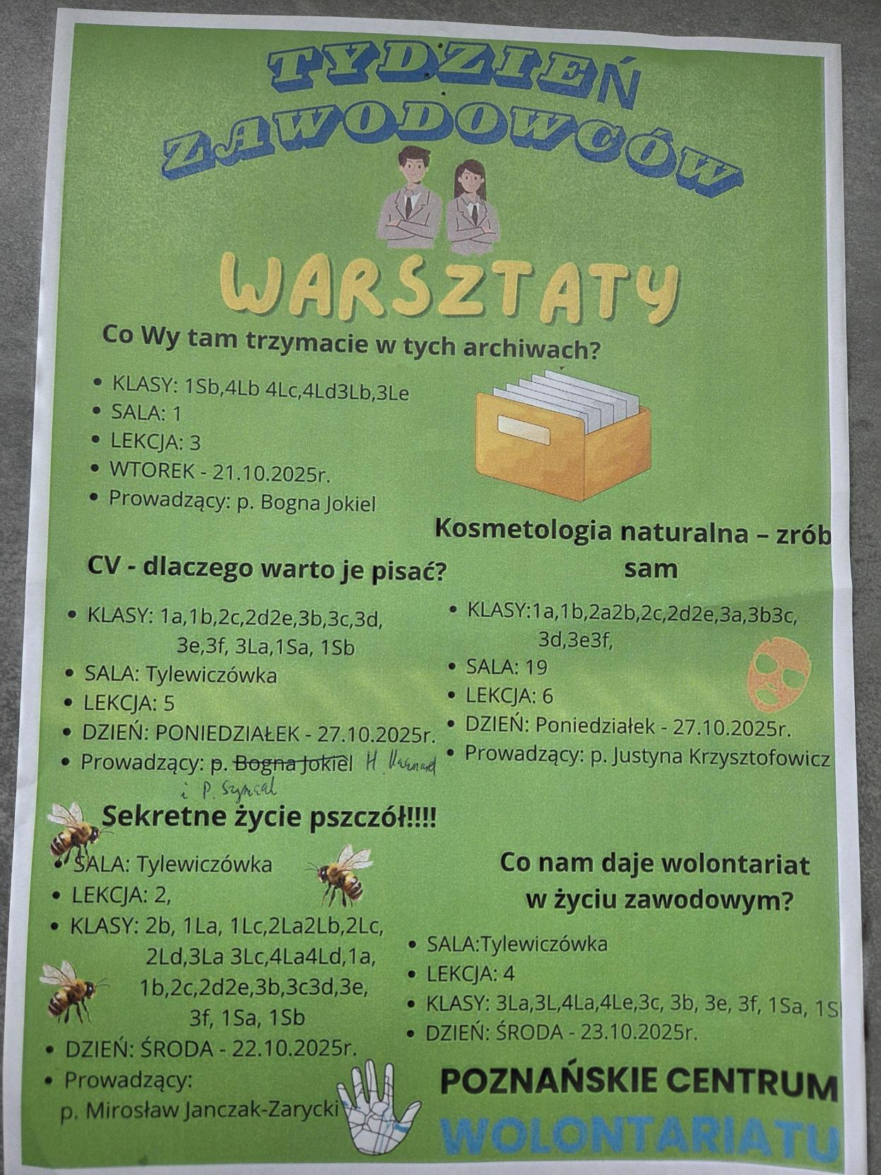 Tydzień Zawodowców. Plakat.