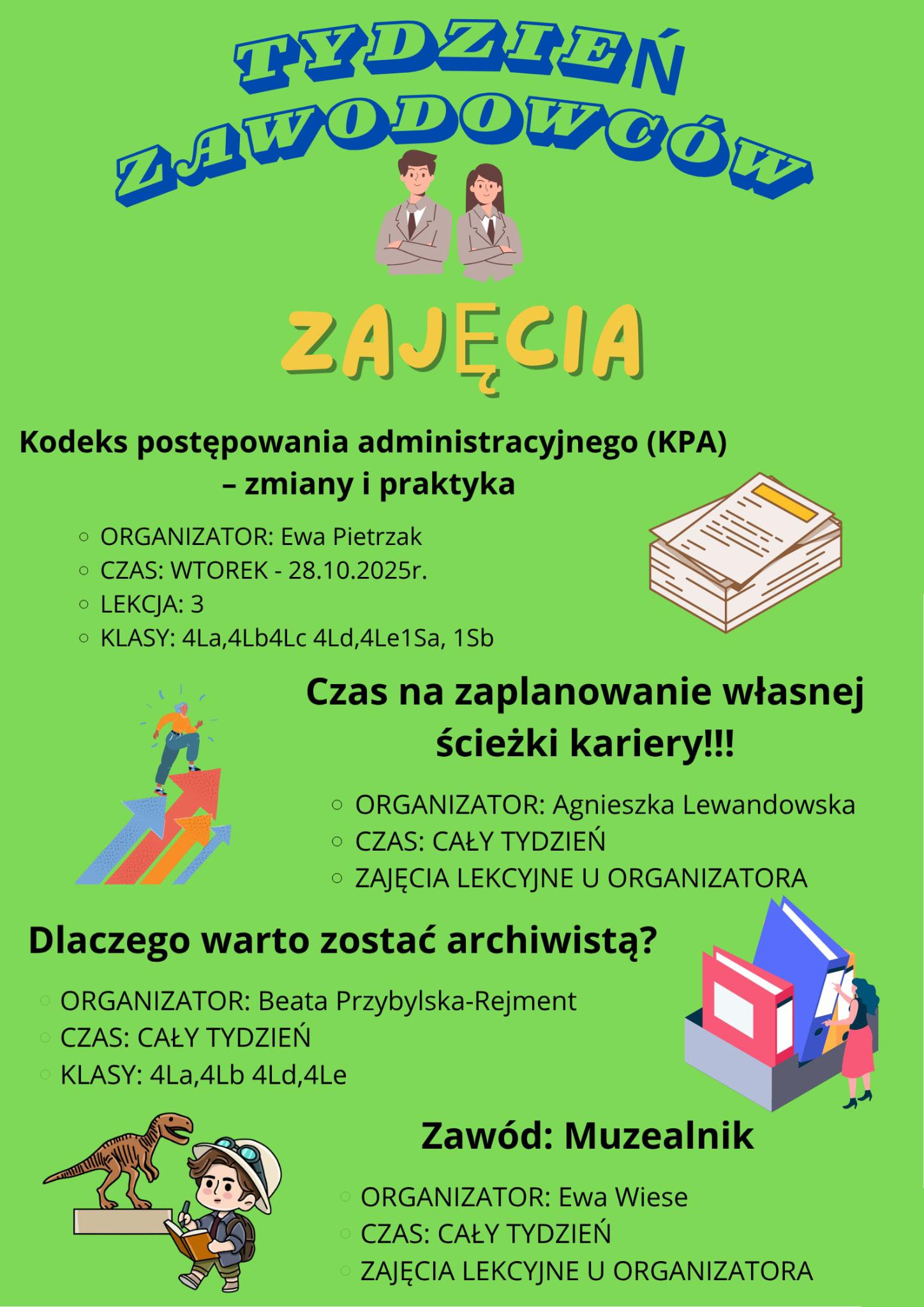 Tydzień Zawodowców. Plakat.