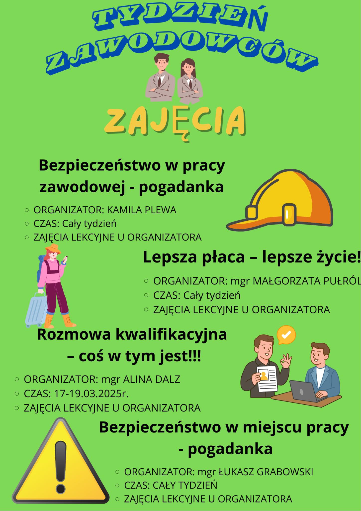 Tydzień Zawodowców. Plakat.