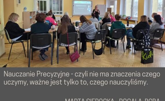 nauczanie precyzyjne. Przedszkole. Szkolenie.