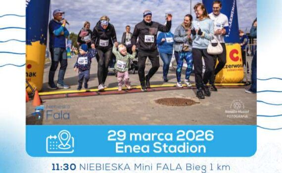 Niebieska Fala. Bieg. Plakat.